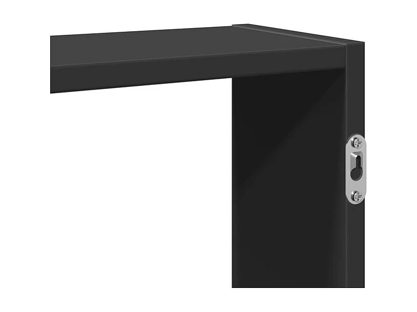 Étagère murale noir 99x15x60 bois d'ingénierie