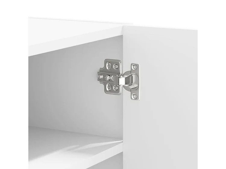 Armoire murale 1 porte 1 étagère Valentine L60xH75xP35 – A poser au sol ou au mur-Couleur Blanc