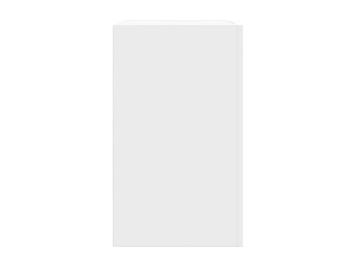 Armoire murale 1 porte 1 étagère Valentine L60xH75xP35 – A poser au sol ou au mur-Couleur Blanc