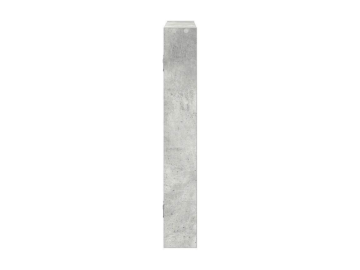 Étagère murale gris béton 43x9x60 bois d'ingénierie
