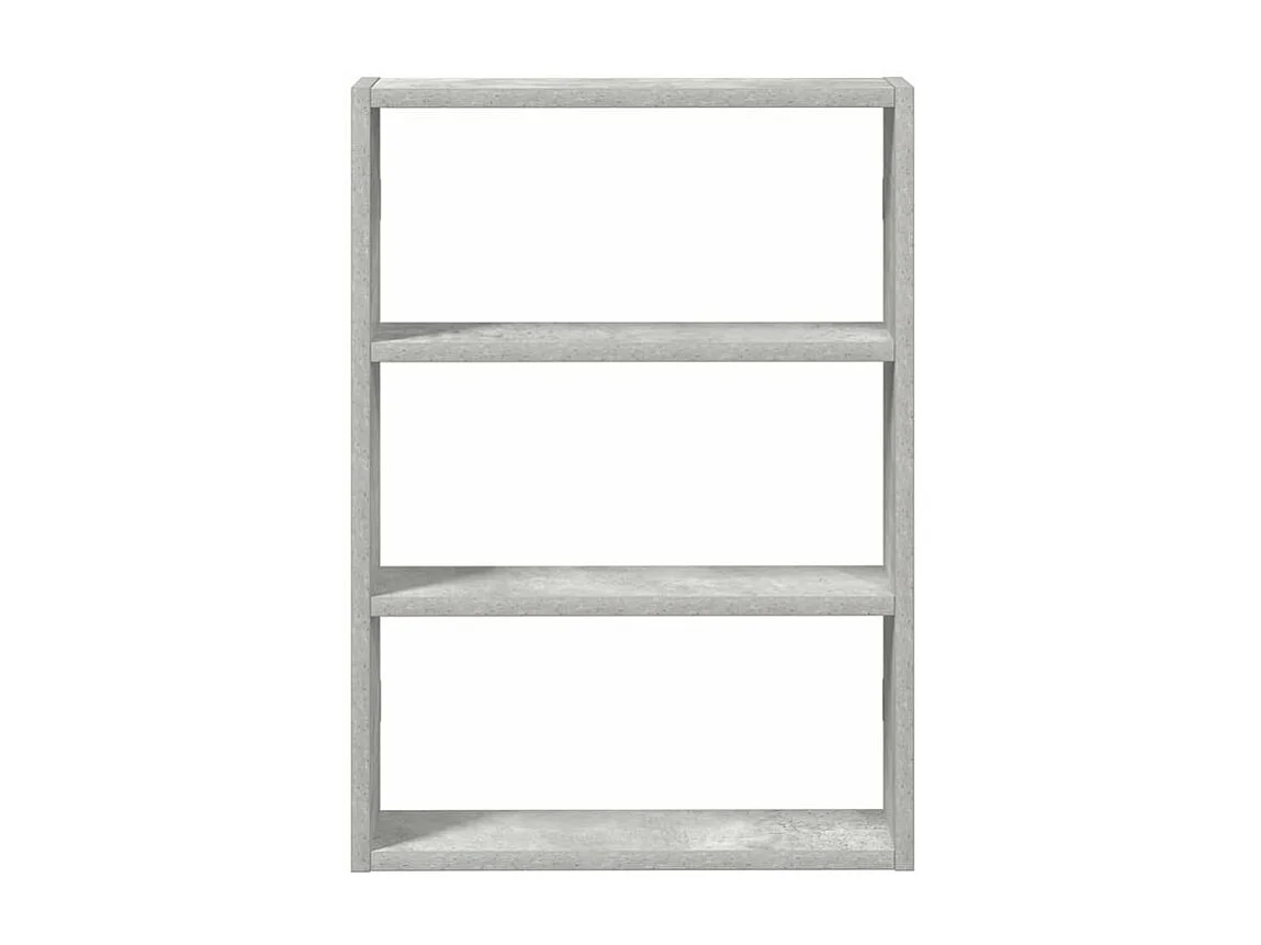 Étagère murale gris béton 43x9x60 bois d'ingénierie