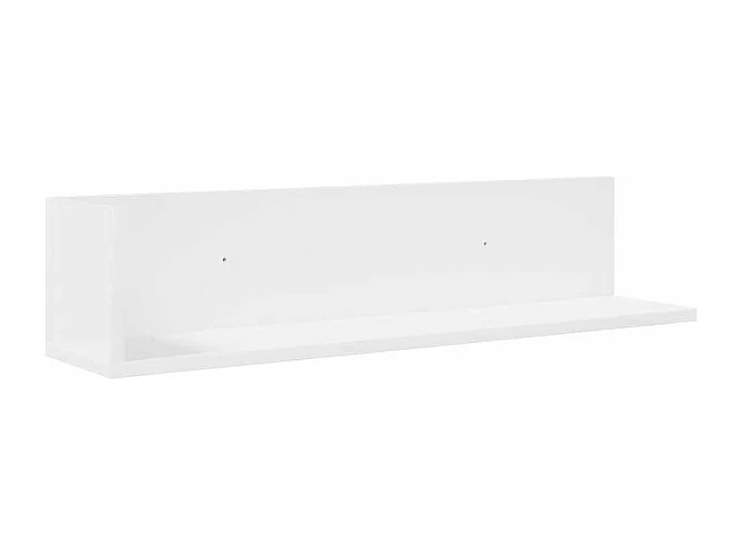 Étagères murales 2 pcs blanc 75x16,5x16,5 bois d'ingénierie