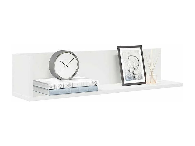 Étagères murales 2 pcs blanc 75x16,5x16,5 bois d'ingénierie