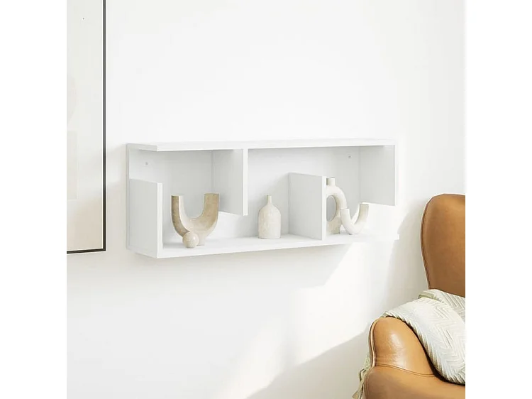 Armoire murale 80x20x30 blanc bois d'ingénierie