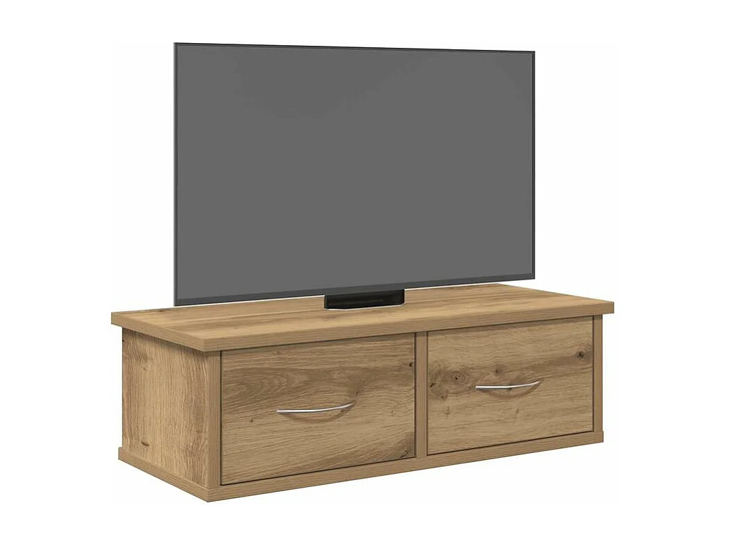 Armoire murale chêne artisanal 60x26x18,5 bois d'ingénierie