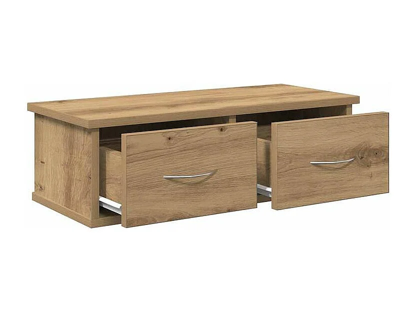 Armoire murale chêne artisanal 60x26x18,5 bois d'ingénierie