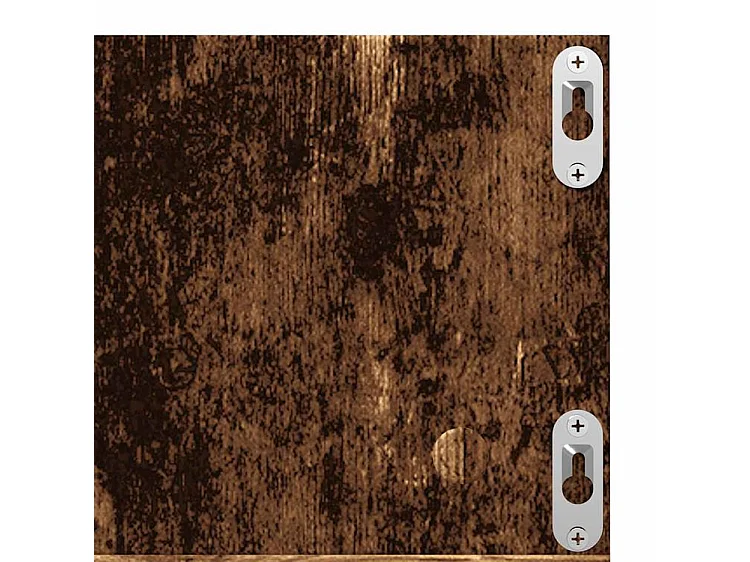 Étagère murale à CD vieux bois 75x18x18 bois d'ingénierie