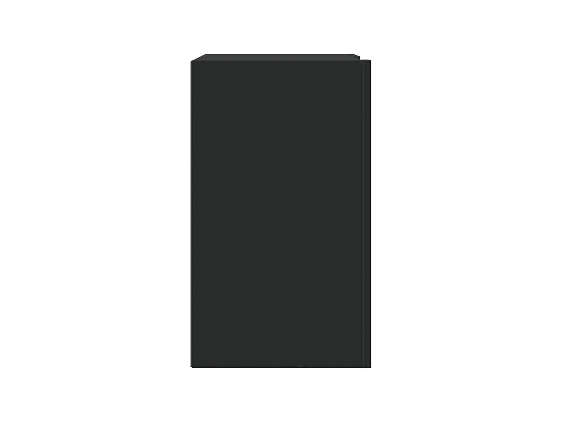 Armoire murale 1 porte 1 étagère Valentine L60xH75xP35 – A poser au sol ou au mur-Couleur Noir