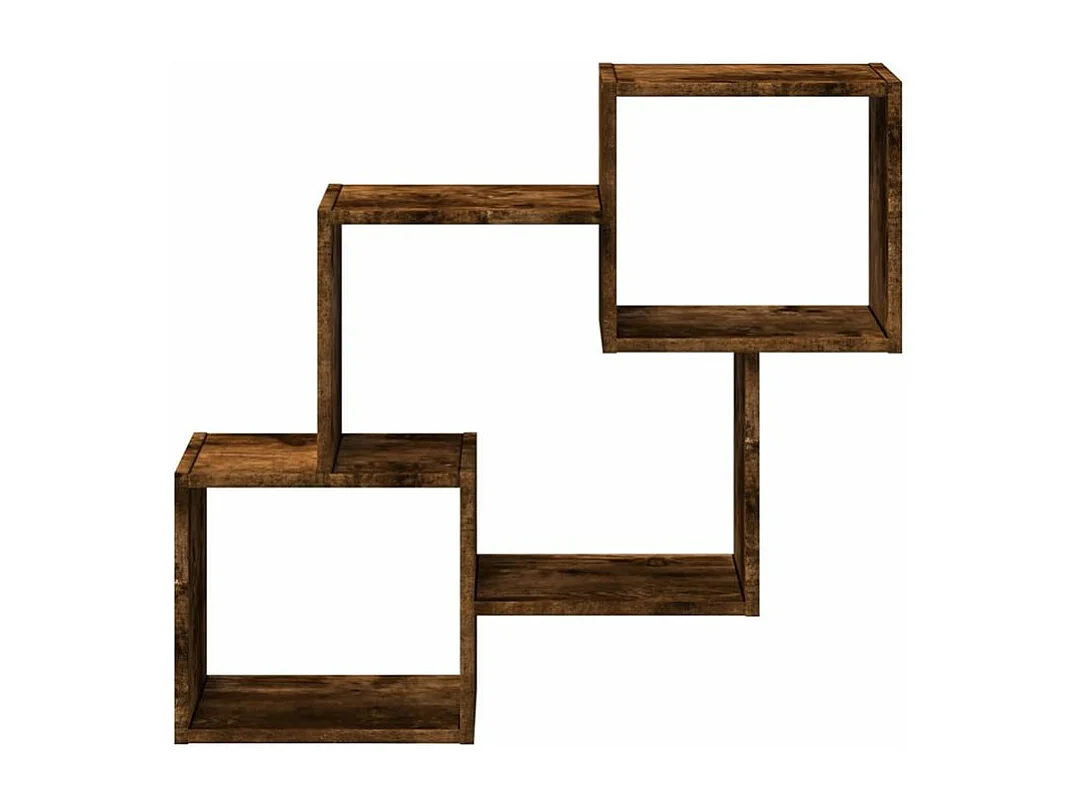 Armoire murale 78x18x71 chêne fumé d'ingénierie