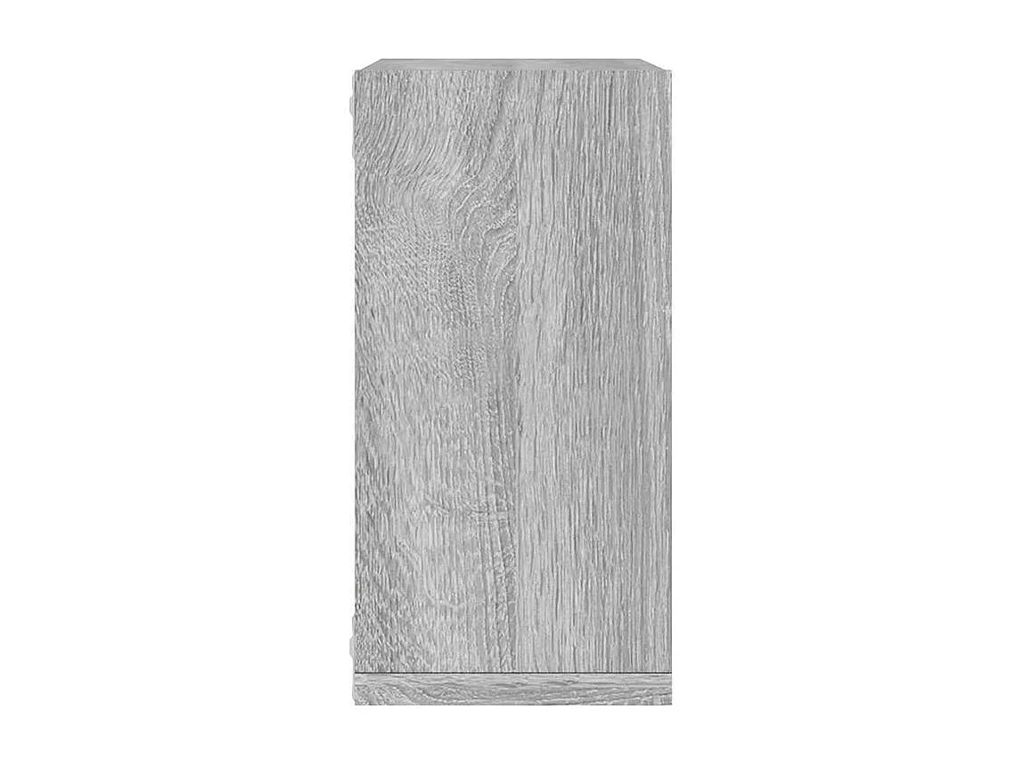 Étagères cube murales 6 pcs sonoma gris 30x15x30