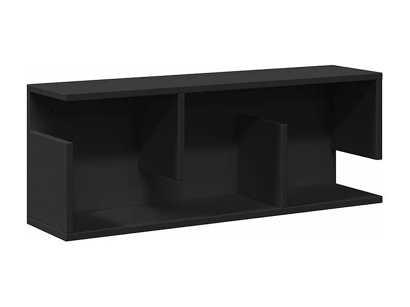 Armoire murale 80x20x30 noir bois d'ingénierie