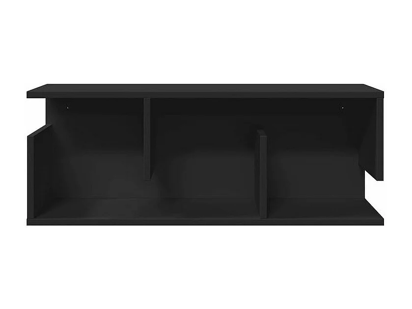 Armoire murale 80x20x30 noir bois d'ingénierie