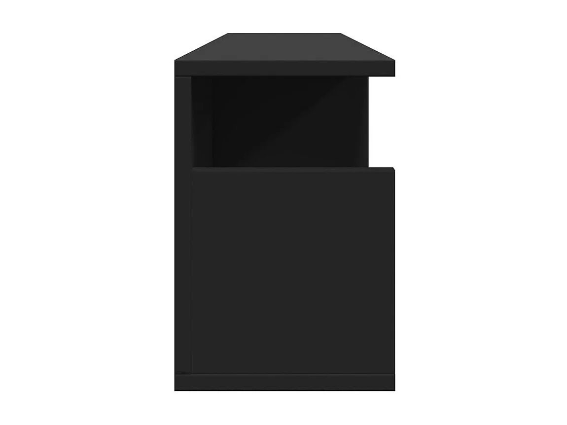 Armoire murale 80x20x30 noir bois d'ingénierie