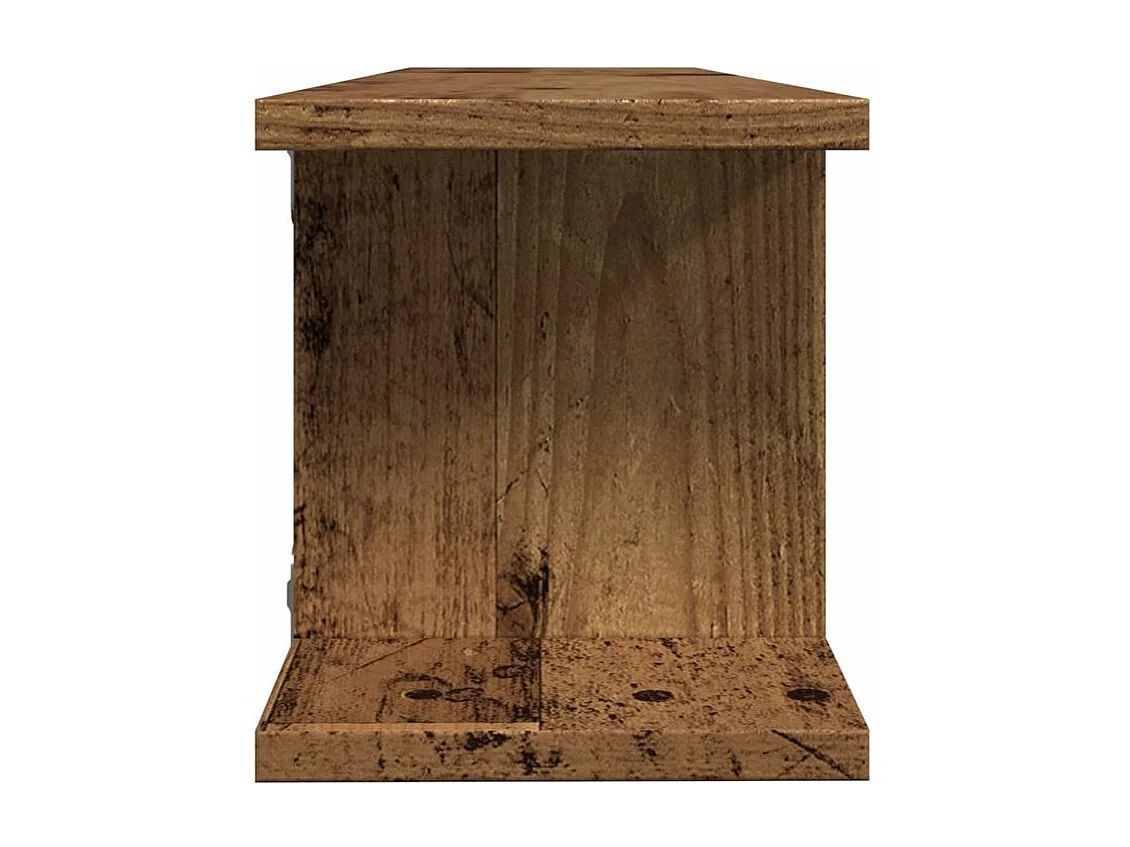 Étagères murales 2 pcs vieux bois 75x18x20 bois d'ingénierie