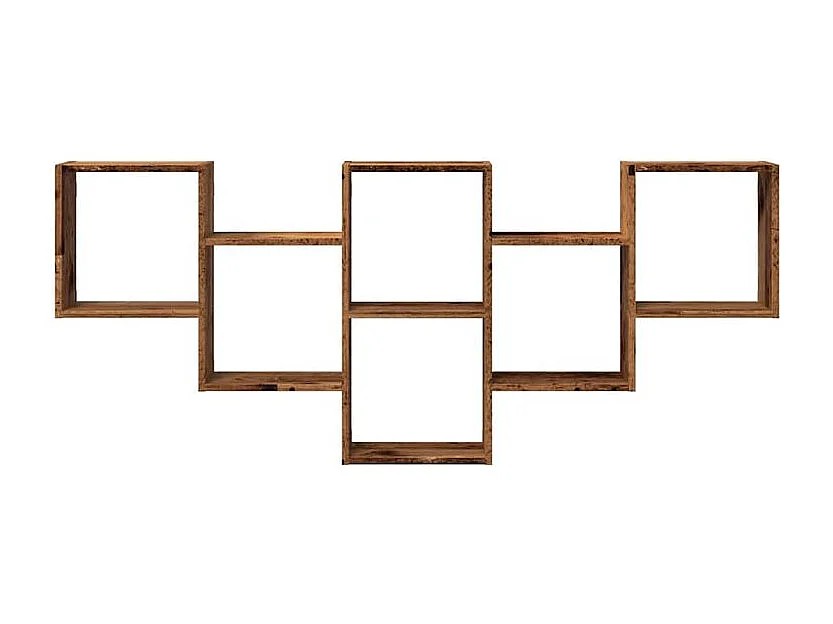 Étagère murale vieux bois 159x18x66 bois d'ingénierie