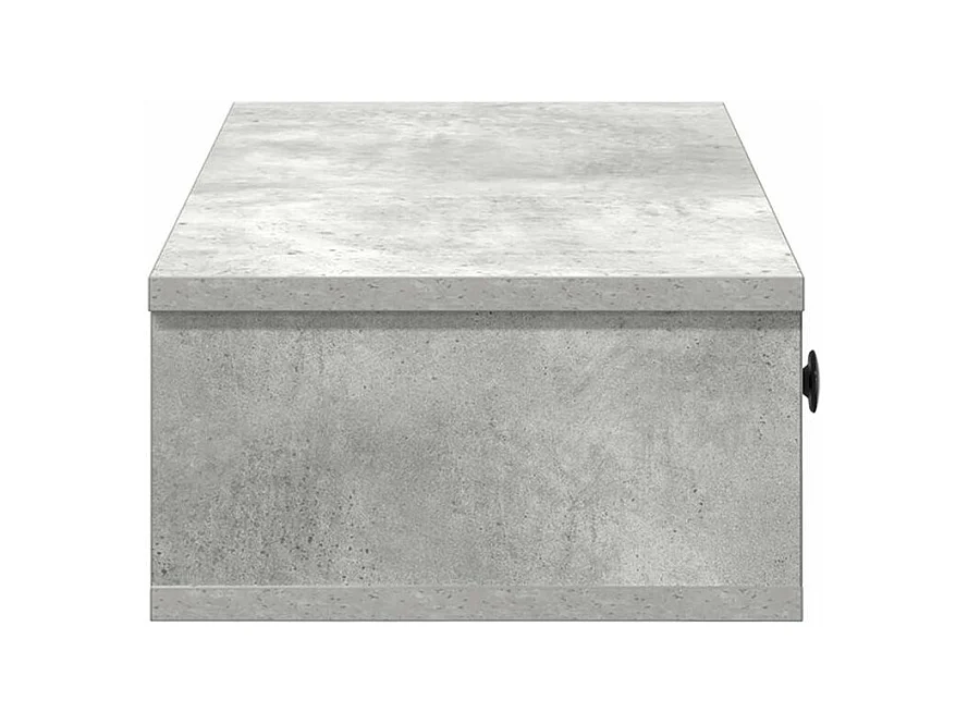 Étagère murale avec tiroirs gris béton bois d'ingénierie