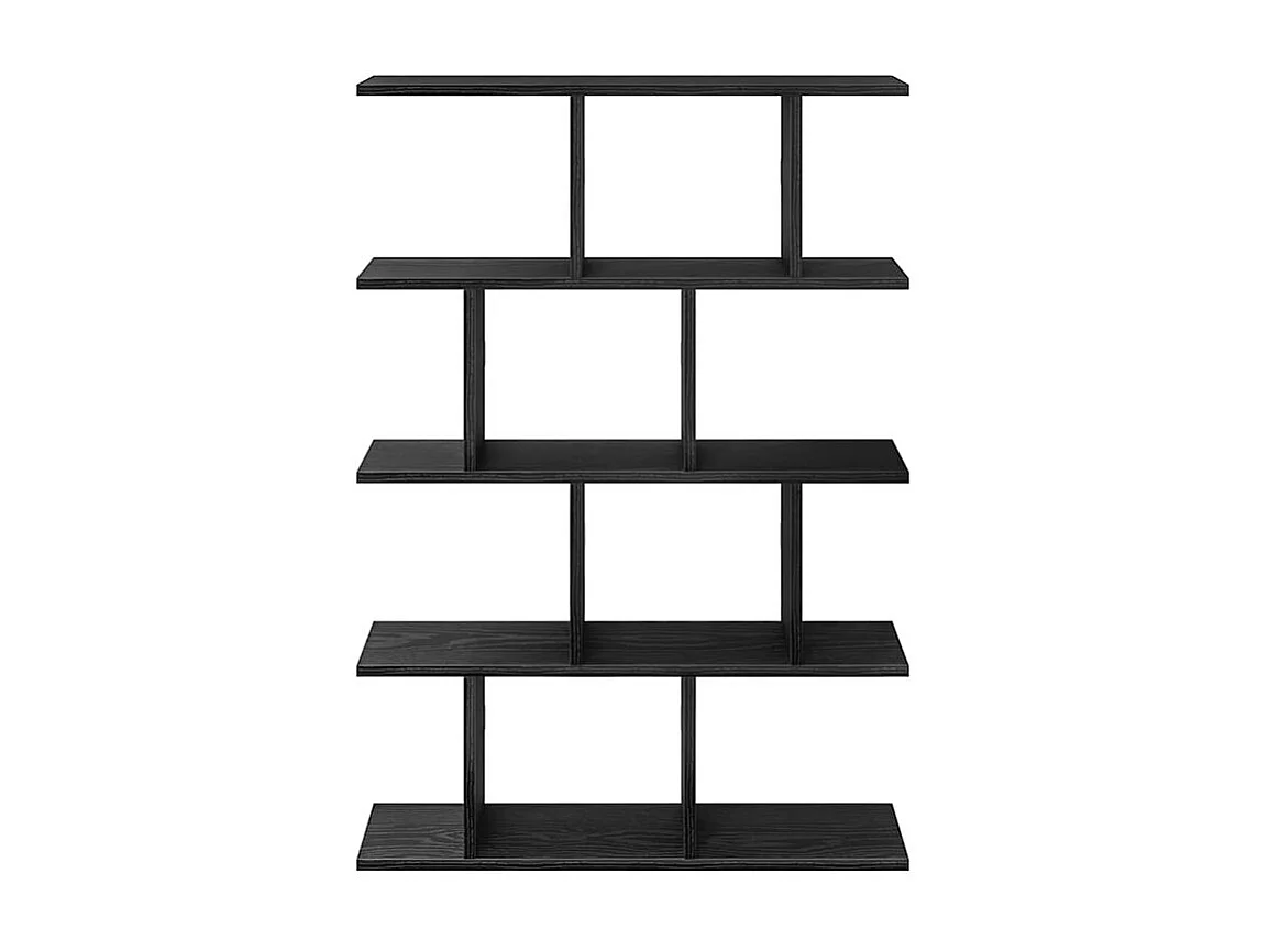 Étagère cube murale 12 compartiments noir bois d'ingénierie