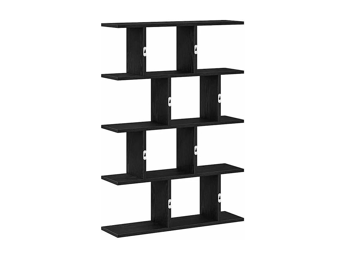 Étagère cube murale 12 compartiments noir bois d'ingénierie