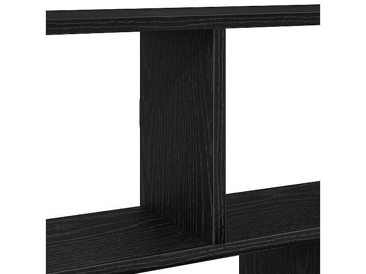 Étagère cube murale 12 compartiments noir bois d'ingénierie