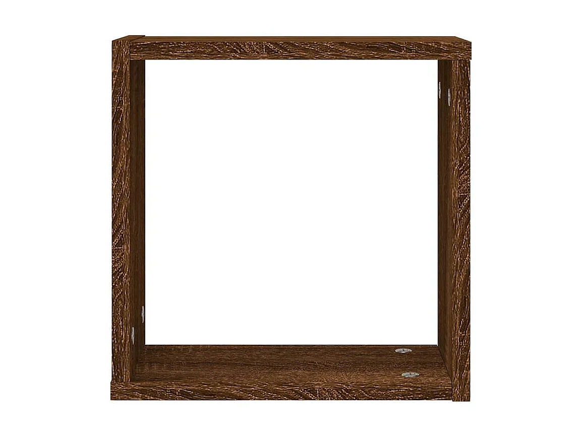 Étagères murales sous forme cube 6 pcs chêne marron 30x15x30