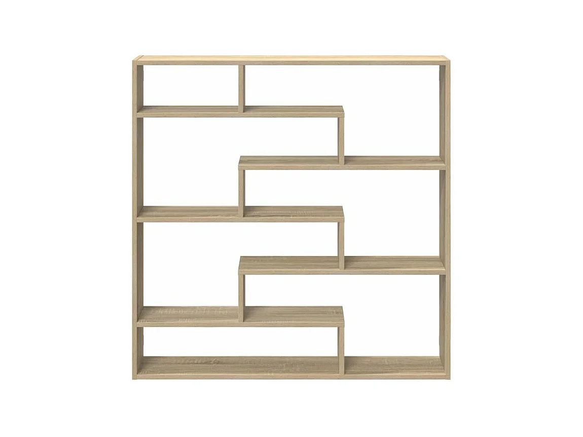 Étagère cube murale 7 compartiments chêne sonoma