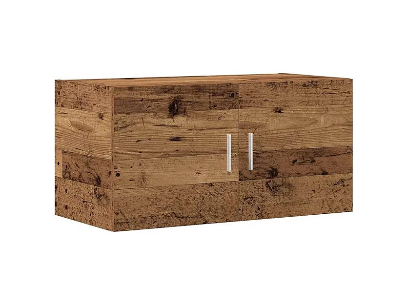 Armoire murale Korane L80xH40xP39 – Sobre et Polyvalente-Couleur Marron noisette