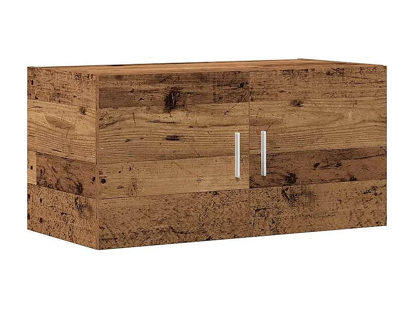 Armoire murale Korane L80xH40xP39 – Sobre et Polyvalente-Couleur Marron noisette