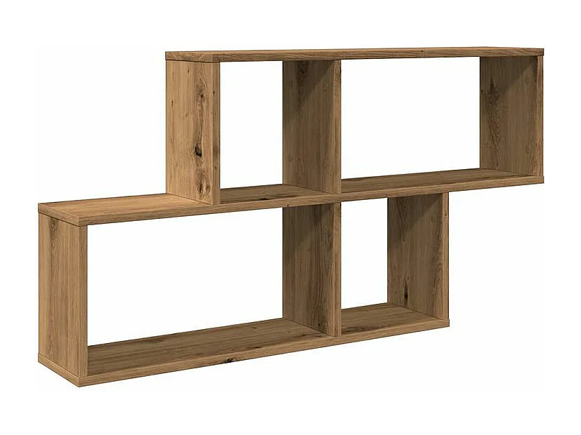Étagère murale chêne artisanal 100x18x53 bois d'ingénierie