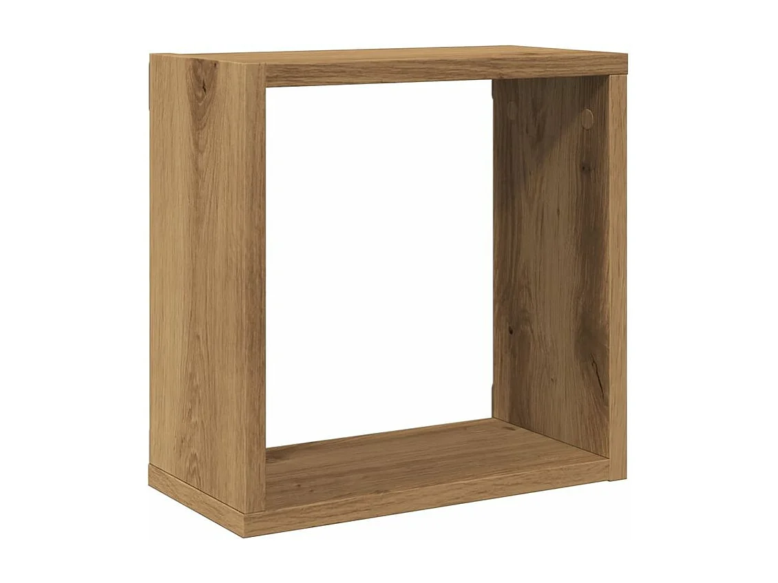 Étagères cube murales 4 pcs chêne artisanal bois d'ingénierie