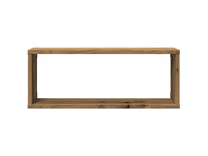 Étagères cube murales 4 pcs chêne artisanal 60x15x23