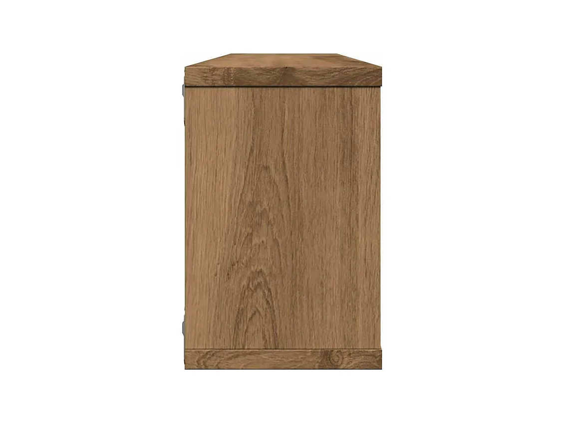 Étagères cube murales 4 pcs chêne artisanal 60x15x23