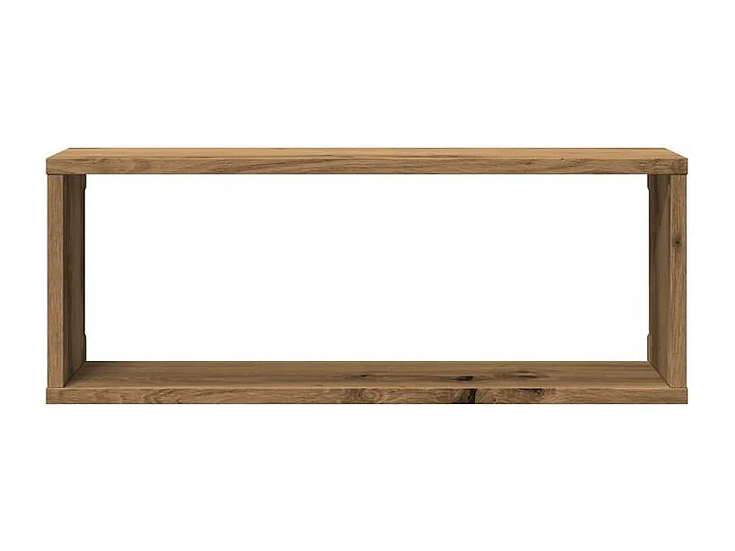 Étagères cube murales 4 pcs chêne artisanal 60x15x23