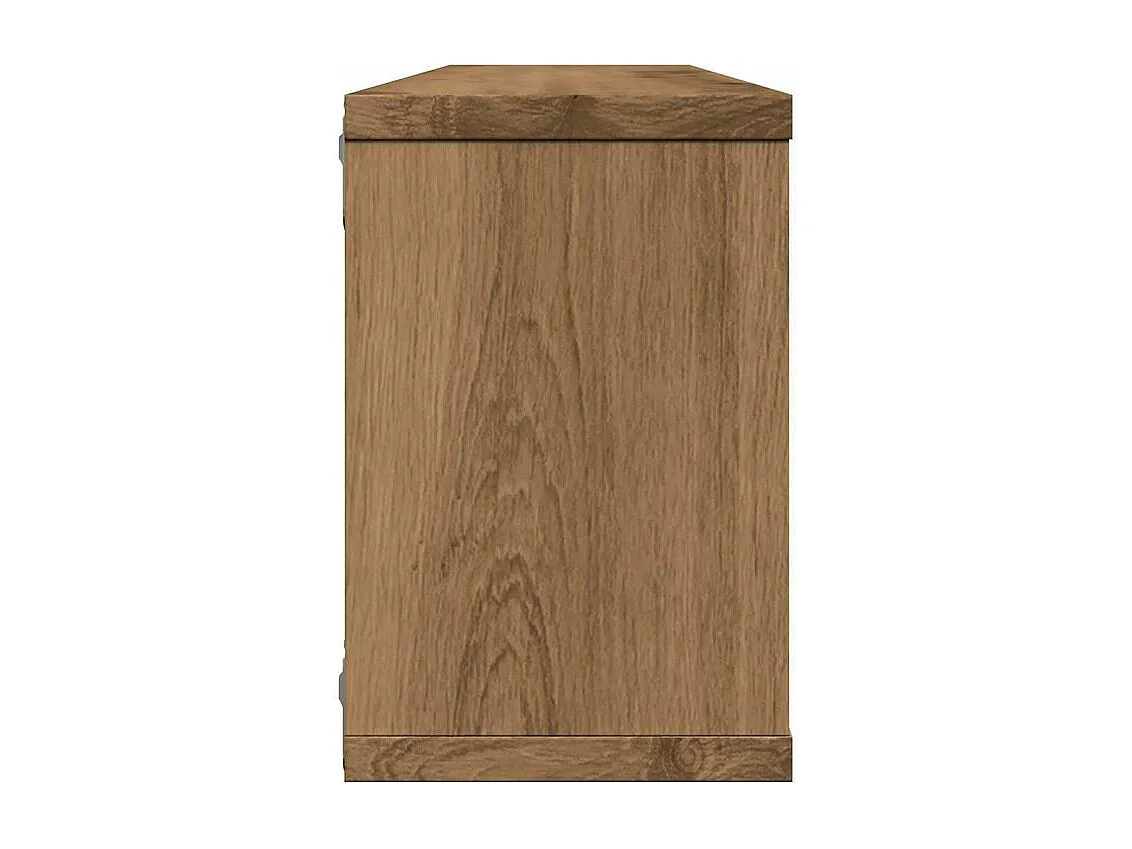 Étagères cube murales 4 pcs chêne artisanal 60x15x23