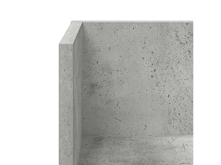Étagères murales 2 pcs gris béton 100x16,5x16,5