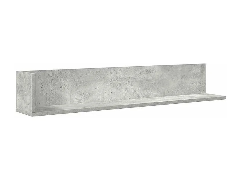 Étagères murales 2 pcs gris béton 100x16,5x16,5