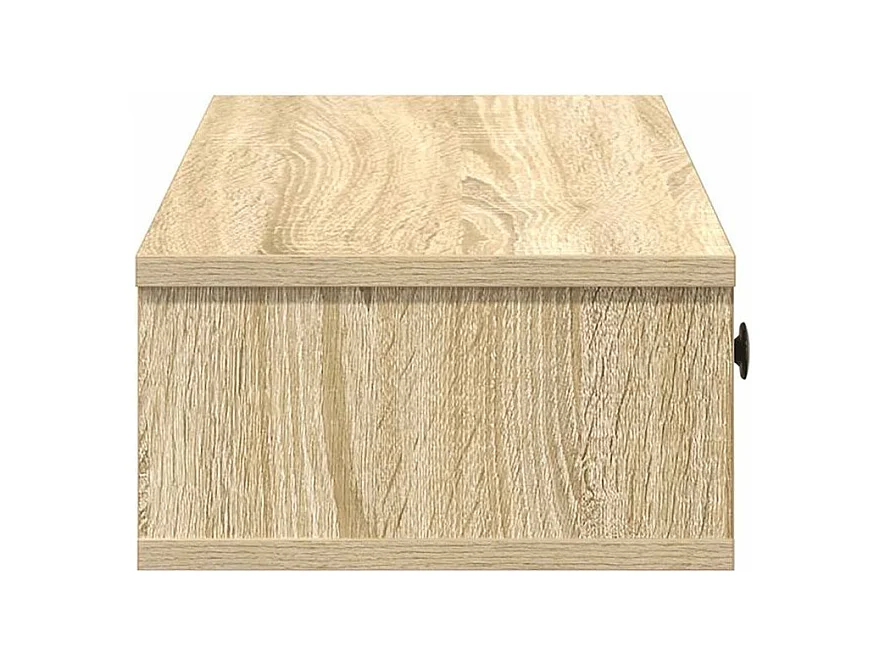 Étagère murale avec tiroirs chêne sonoma bois d'ingénierie