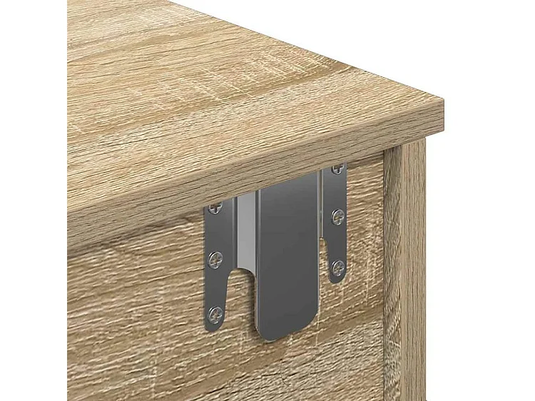 Étagère murale avec tiroirs chêne sonoma bois d'ingénierie