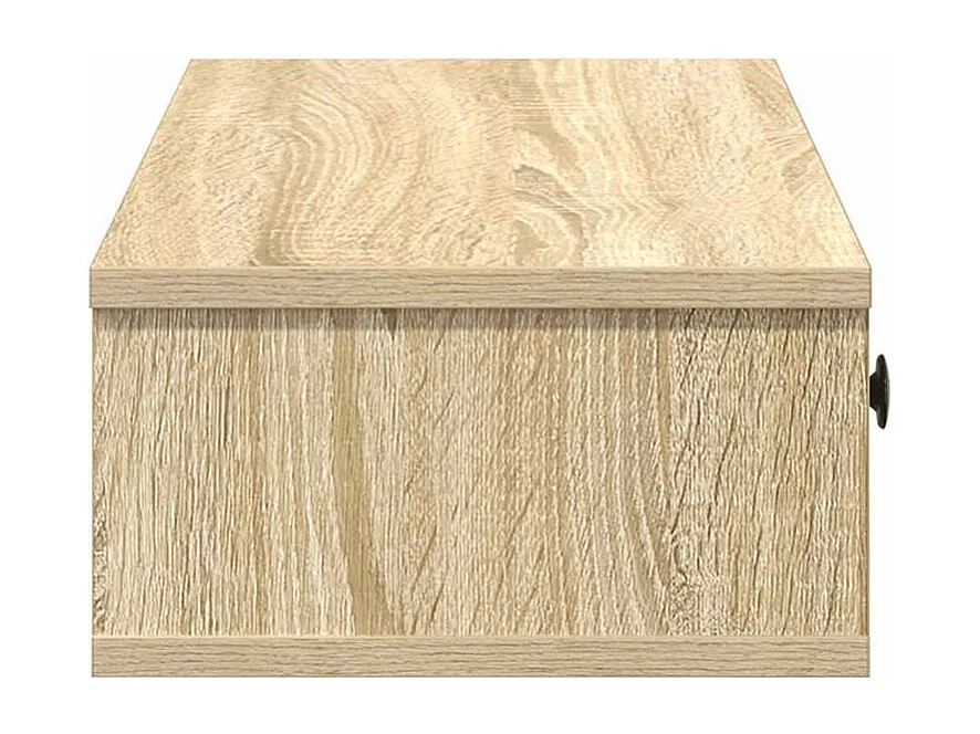 Étagère murale avec tiroirs chêne sonoma bois d'ingénierie