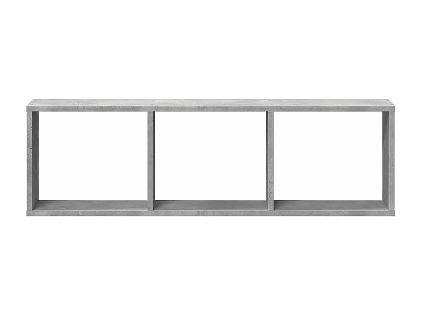 Armoire murale 100x16x30 gris béton bois d'ingénierie