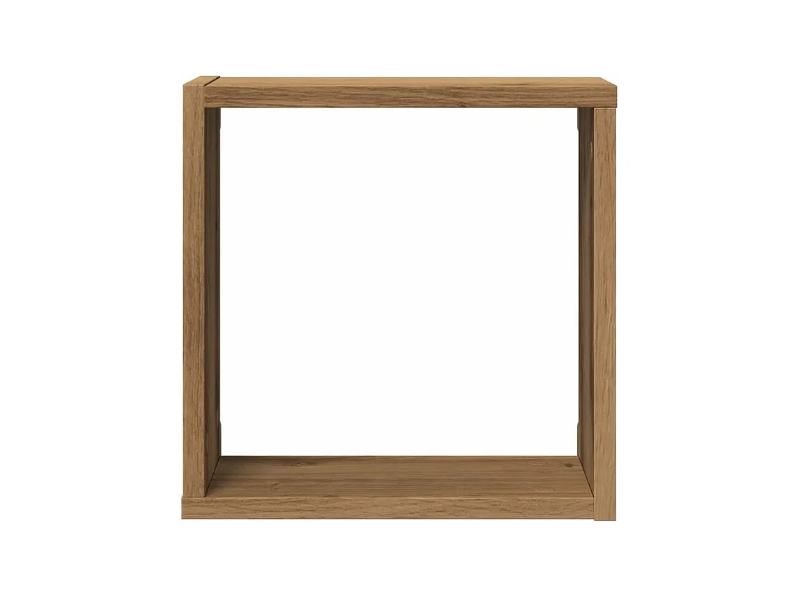 Étagères cube murales 6 pcs chêne artisanal bois d'ingénierie