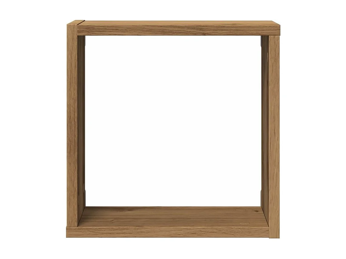 Étagères cube murales 6 pcs chêne artisanal bois d'ingénierie