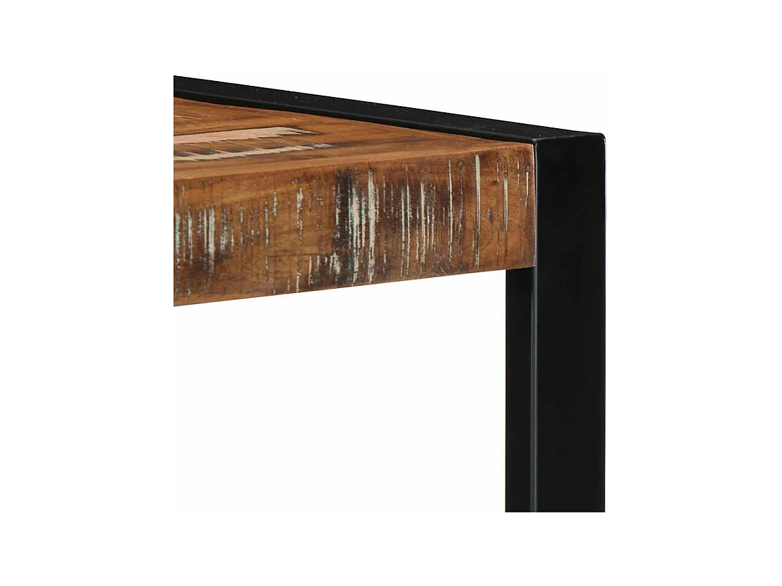 Étagère murale multicolore 35x35x100 bois massif récupération