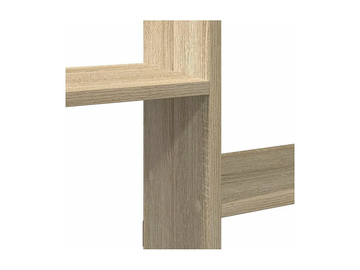 Étagère cube murale 5 compartiments chêne sonoma