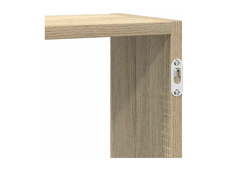 Étagère cube murale 5 compartiments chêne sonoma
