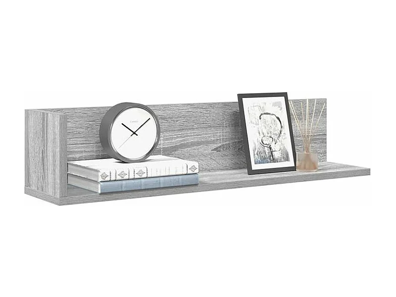 Étagères murales 2 pcs sonoma gris 75x16,5x16,5