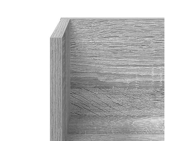 Étagères murales 2 pcs sonoma gris 75x16,5x16,5