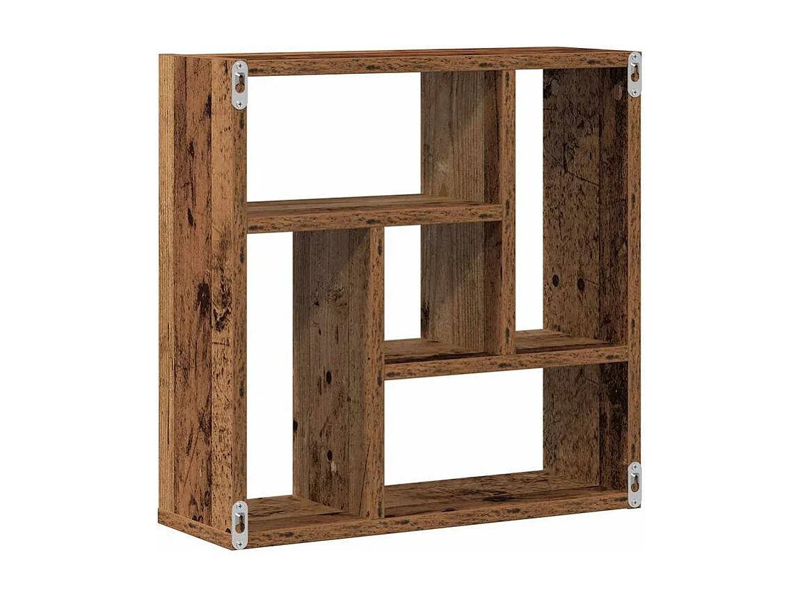 Étagère murale vieux bois 45x16x45 bois d'ingénierie