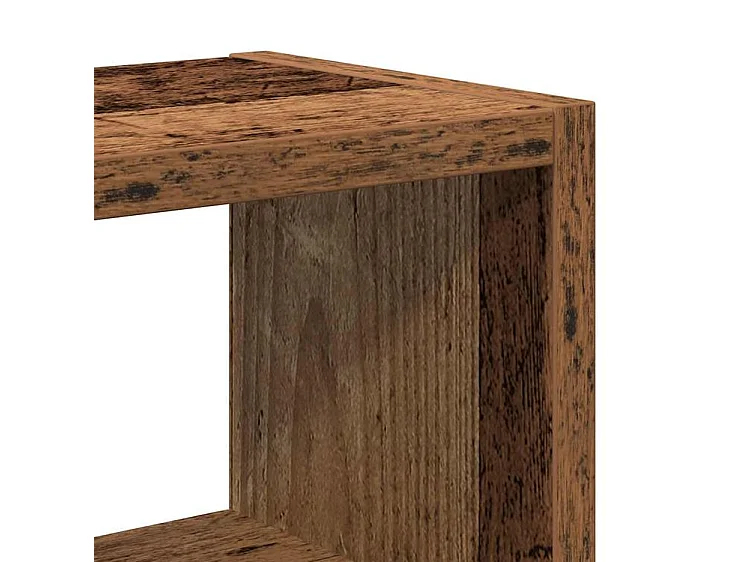 Étagère murale vieux bois 45x16x45 bois d'ingénierie