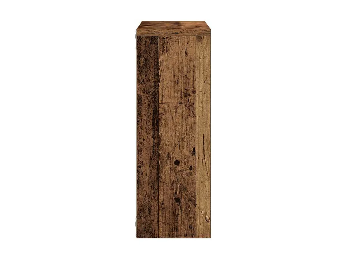 Étagère murale vieux bois 45x16x45 bois d'ingénierie