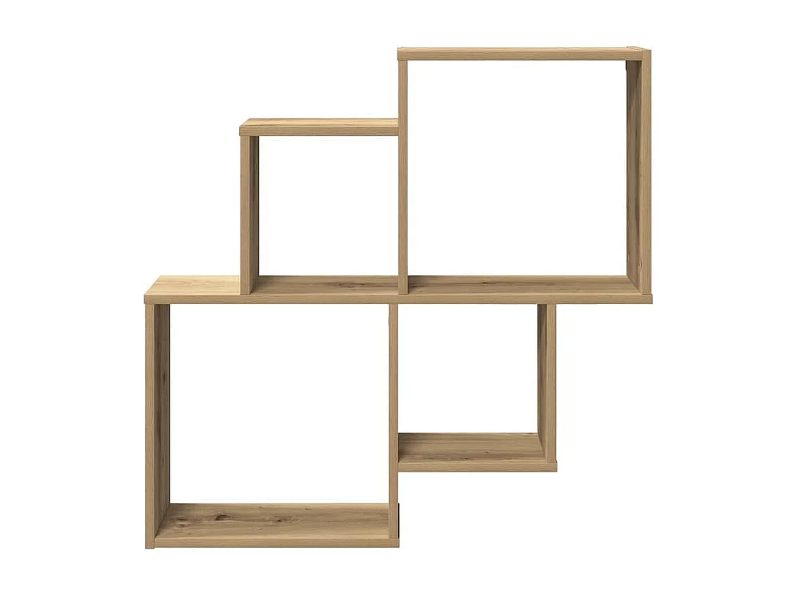 Étagère murale chêne artisanal 80x15x78,5 bois d'ingénierie